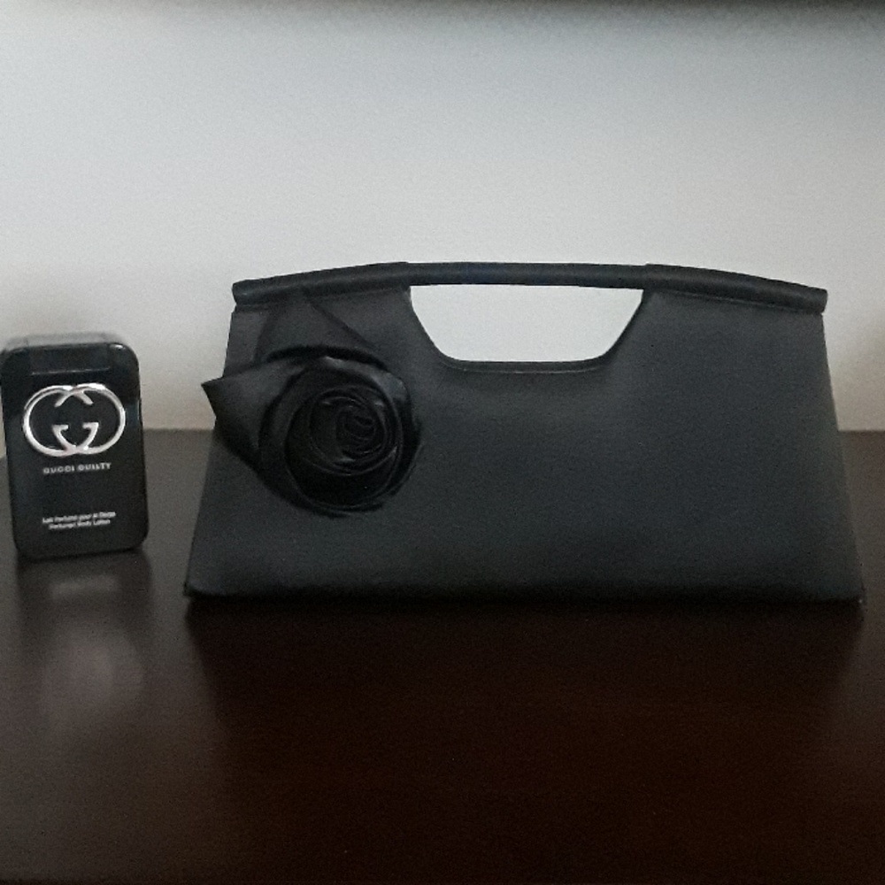NWOT Black Silk Purse